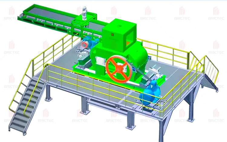 Mesin Penghancur Batu Bata Super Halus Roller Crusher Untuk Bagian Pemrosesan Batu Bata 3