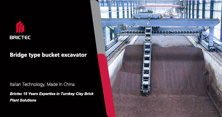 Brick Making Machinery Bridge-type Bucket Excavator&Multi-Bucket Reclaimer untuk penyimpanan bahan baku 0