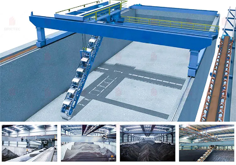 Brick Making Machinery Bridge-type Bucket Excavator&Multi-Bucket Reclaimer untuk penyimpanan bahan baku 2