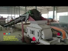 Mesin batu bata api di jalur produksi